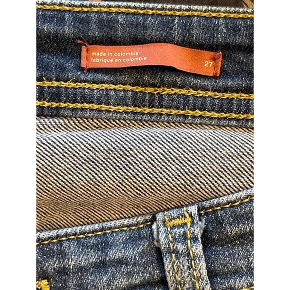 Athropologie Pilcro Straight Leg Jeans OB1538404 Byram Wash Blue Size 27 - Picture 5 of 8